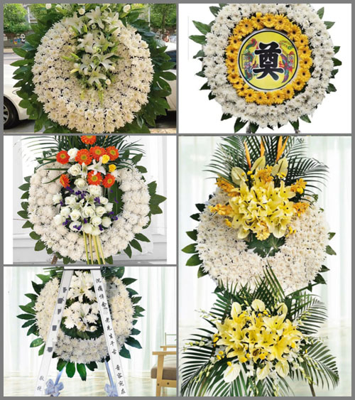 湖南永州祁阳县潘市镇荷花村花圈速递